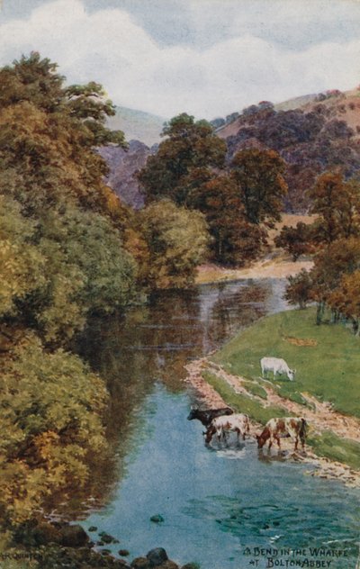 Eine Biegung der Wharfe bei Bolton Abbey von Alfred Robert Quinton